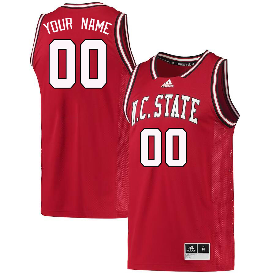 Custom NC State Wolfpacks Name And Number College Basketball Jerseys Stitched-Retro